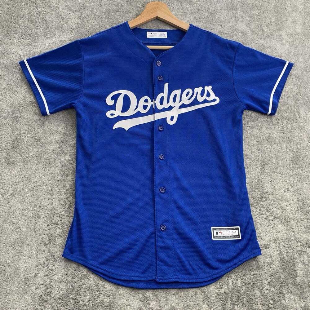 Genuine Merchandise Jersey Youth Large Los Angeles Dodgers Blue Cory Seager #5